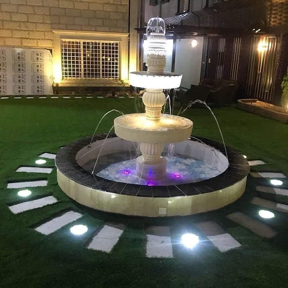 معلم بناء نافورة بحائل